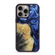 iPhone 15 Pro Max Wood+Resin Phone Case - Mikaela (Blue, 664177) Discount