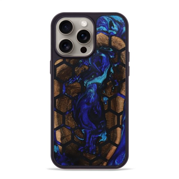 iPhone 15 Pro Max Wood+Resin Phone Case - Baylee (Pattern, 662532) For Discount