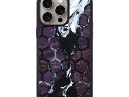 iPhone 15 Pro Max Wood+Resin Phone Case - Patricia (Pattern, 664852) Fashion