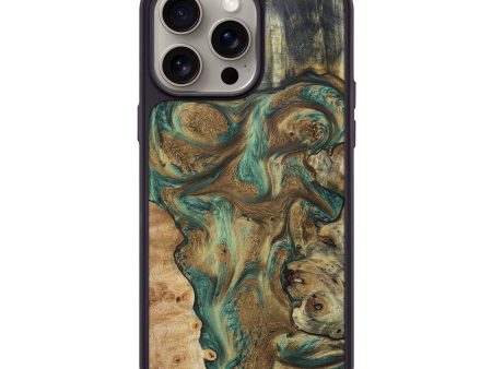 iPhone 15 Pro Max Wood+Resin Phone Case - Edith (Mosaic, 661590) Supply