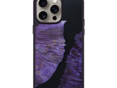 iPhone 15 Pro Max Wood+Resin Phone Case - Lakisha (Pure Black, 665292) Hot on Sale