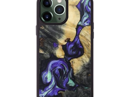 iPhone 13 Pro Max Wood+Resin Phone Case - Debra (Purple, 665547) For Discount