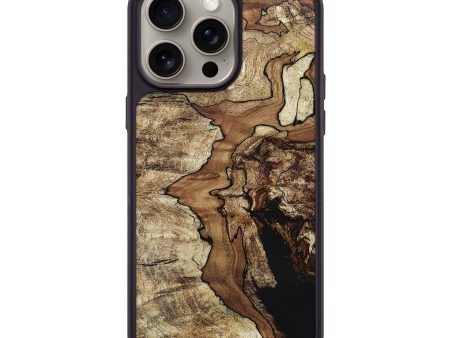 iPhone 15 Pro Max Wood+Resin Phone Case - Adaline (Wood Burl, 664071) Hot on Sale