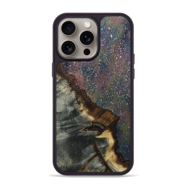 iPhone 15 Pro Max Wood+Resin Phone Case - Sonya (Cosmos, 663402) on Sale