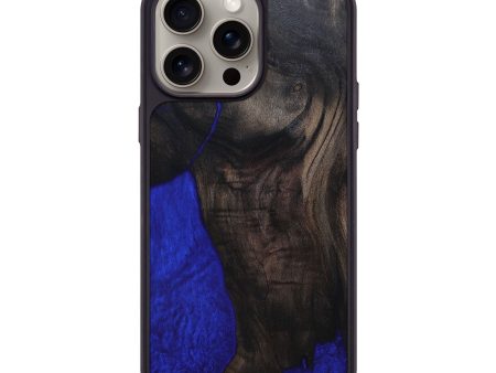 iPhone 15 Pro Max Wood+Resin Phone Case - Jordan (Blue, 662215) Discount