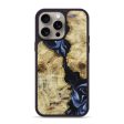 iPhone 15 Pro Max Wood+Resin Phone Case - Claude (Blue, 665084) For Discount