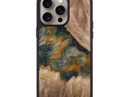 iPhone 15 Pro Max Wood+Resin Phone Case - Brock (Cosmos, 664684) For Discount