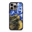 iPhone 15 Pro Max Wood+Resin Phone Case - Christie (Blue, 663825) Online Sale