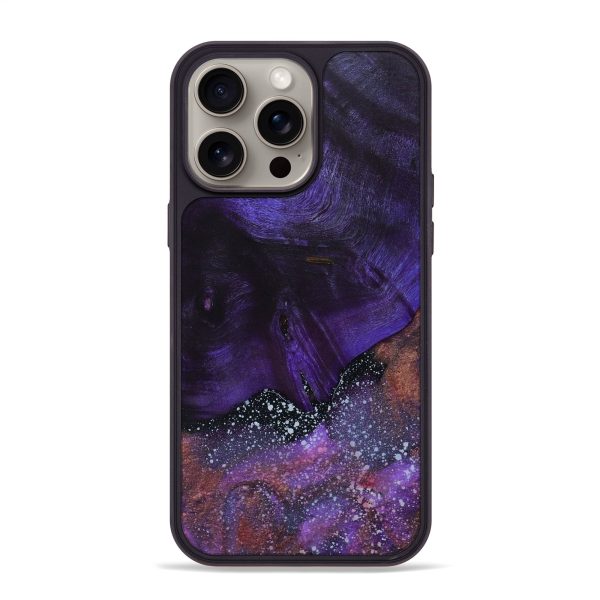 iPhone 15 Pro Max Wood+Resin Phone Case - Lola (Cosmos, 664261) For Sale