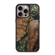 iPhone 15 Pro Max Wood+Resin Phone Case - Alan (Green, 664230) Supply