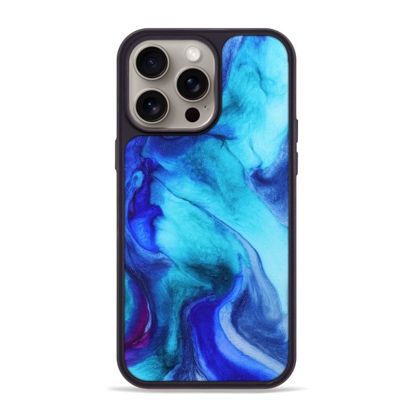 iPhone 15 Pro Max Wood+Resin Phone Case - Dominique (Watercolor, 662020) Online