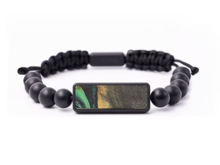 Onyx Bead Wood+Resin Bracelet - Alta (Green, 664470) Discount