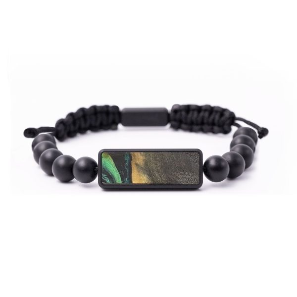 Onyx Bead Wood+Resin Bracelet - Alta (Green, 664470) Discount