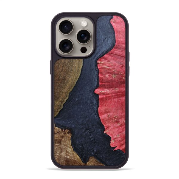 iPhone 15 Pro Max Wood+Resin Phone Case - Porter (Mosaic, 663559) Online