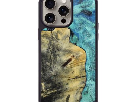 iPhone 15 Pro Max Wood+Resin Phone Case - Vivian (Cosmos, 664253) For Cheap