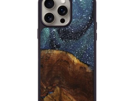 iPhone 15 Pro Max Wood+Resin Phone Case - Brittney (Cosmos, 663587) Cheap