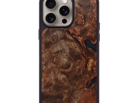 iPhone 15 Pro Max Wood+Resin Phone Case - Kenya (Wood Burl, 662406) Supply