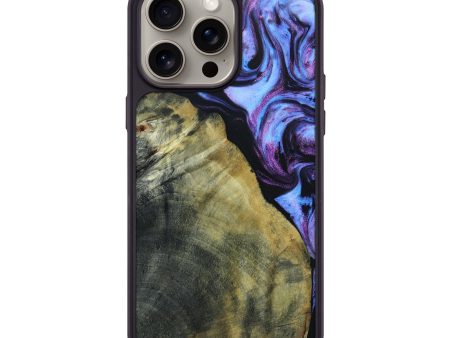 iPhone 15 Pro Max Wood+Resin Phone Case - Clifford (Purple, 662013) For Discount