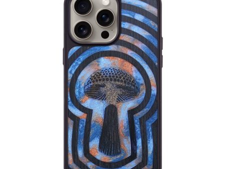 iPhone 15 Pro Max Wood+Resin Phone Case - Colin (Retro, 666115) Fashion