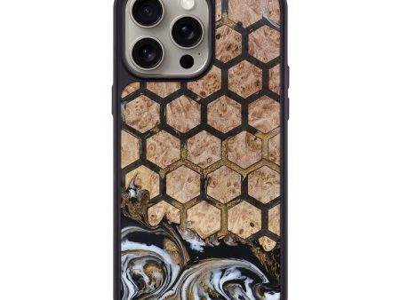 iPhone 15 Pro Max Wood+Resin Phone Case - Carroll (Pattern, 663875) For Sale