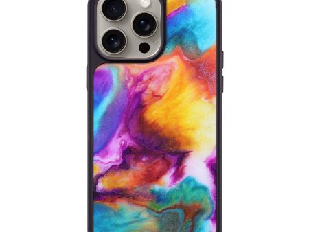 iPhone 15 Pro Max Wood+Resin Phone Case - Mattie (Watercolor, 662082) For Cheap