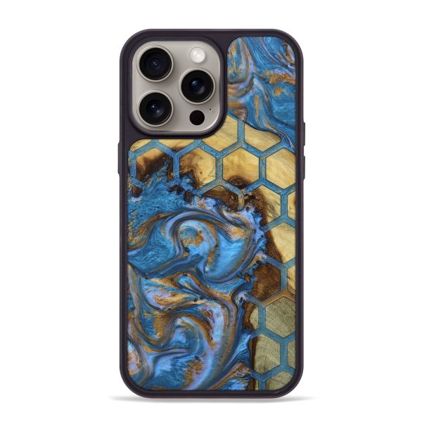 iPhone 15 Pro Max Wood+Resin Phone Case - Joaquin (Pattern, 661696) For Cheap