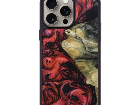 iPhone 15 Pro Max Wood+Resin Phone Case - Ashton (Red, 662511) Online Hot Sale