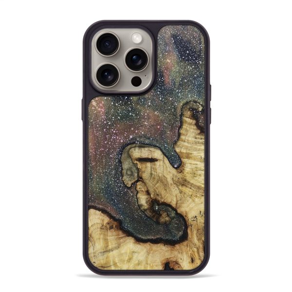 iPhone 15 Pro Max Wood+Resin Phone Case - Kenny (Cosmos, 663340) Online Hot Sale