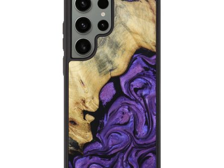 Galaxy S23 Ultra Wood+Resin Phone Case - Ace (Purple, 665252) Online now