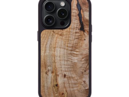 iPhone 15 Pro Wood+Resin Phone Case - Shanice (Wood Burl, 664915) on Sale