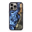 iPhone 15 Pro Max Wood+Resin Phone Case - Courtney (Blue, 663235) For Cheap