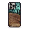 iPhone 15 Pro Max Wood+Resin Phone Case - Mikaela (Green, 663609) Discount