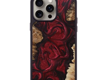 iPhone 15 Pro Max Wood+Resin Phone Case - Brent (Mosaic, 663831) Fashion