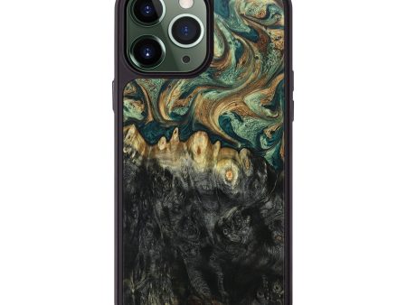 iPhone 13 Pro Max Wood+Resin Phone Case - Eliana (Green, 664219) Online