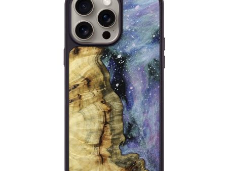 iPhone 15 Pro Max Wood+Resin Phone Case - Carrie (Cosmos, 661549) For Cheap