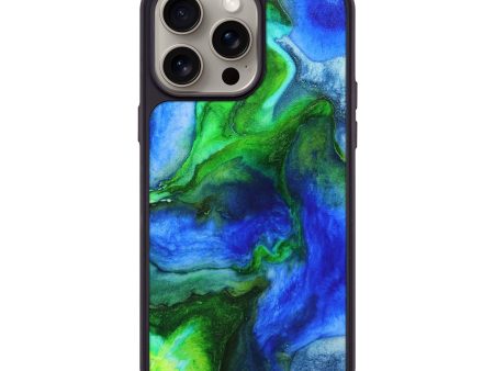 iPhone 15 Pro Max Wood+Resin Phone Case - Nora (Watercolor, 662058) Online Sale