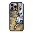 iPhone 15 Pro Max Wood+Resin Phone Case - Homer (Black & White, 661021) For Cheap