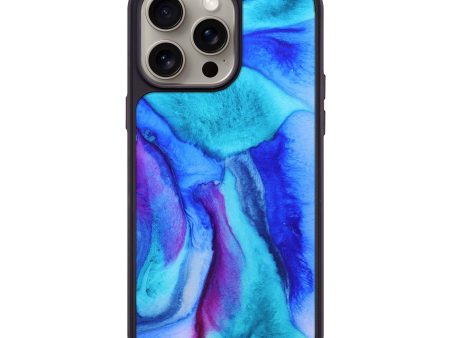 iPhone 15 Pro Max Wood+Resin Phone Case - Vonda (Watercolor, 662025) Online now