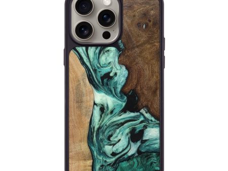 iPhone 15 Pro Max Wood+Resin Phone Case - Stephen (Mosaic, 661105) Online Hot Sale