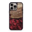 iPhone 15 Pro Max Wood+Resin Phone Case - Ethel (Red, 661996) Discount