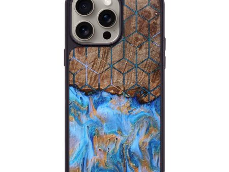 iPhone 15 Pro Max Wood+Resin Phone Case - Willow (Pattern, 661821) For Discount