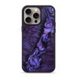 iPhone 15 Pro Max Wood+Resin Phone Case - Dionne (Purple, 665254) Discount