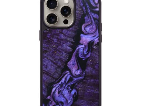 iPhone 15 Pro Max Wood+Resin Phone Case - Dionne (Purple, 665254) Discount