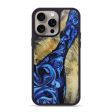 iPhone 15 Pro Max Wood+Resin Phone Case - Millie (Blue, 664182) For Discount