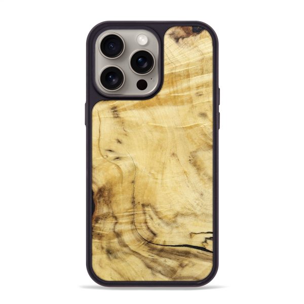 iPhone 15 Pro Max Wood+Resin Phone Case - Enrique (Wood Burl, 661668) Cheap