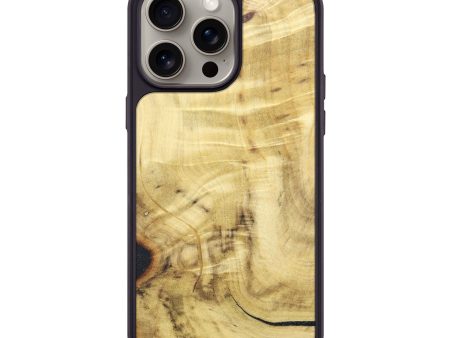 iPhone 15 Pro Max Wood+Resin Phone Case - Ethel (Wood Burl, 665760) For Cheap