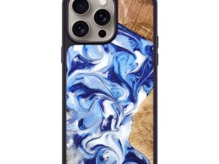 iPhone 15 Pro Max Wood+Resin Phone Case - Charlie (Mosaic, 664937) Hot on Sale