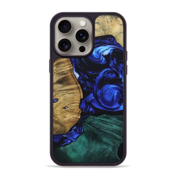 iPhone 15 Pro Max Wood+Resin Phone Case - Elyse (Mosaic, 661081) Discount