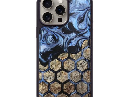 iPhone 15 Pro Max Wood+Resin Phone Case - Landen (Pattern, 664928) For Cheap