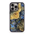 iPhone 15 Pro Max Wood+Resin Phone Case - Raegan (Teal & Gold, 664151) Discount